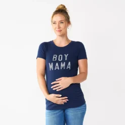 Maternity Sonoma Goods For Life® Fitted Crewneck Graphic Tee -Outlet Clothiza Store 5237042 Boy Mama