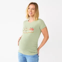 Maternity Sonoma Goods For Life® Fitted Crewneck Graphic Tee -Outlet Clothiza Store 5237042 Hello Pumpkin