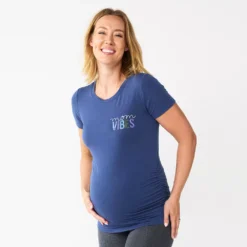 Maternity Sonoma Goods For Life® Fitted Crewneck Graphic Tee -Outlet Clothiza Store 5237042 Mom Vibes