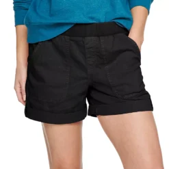 Petite Sonoma Goods For Life® Rib Waistband Utility Shorts -Outlet Clothiza Store 5237319 Black