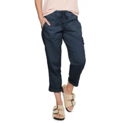 Women's Sonoma Goods For Life® Comfort Waist Utility Capri Pants -Outlet Clothiza Store 5237613 Navy