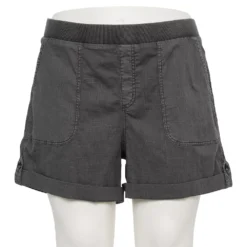 Plus Size Sonoma Goods For Life® Easy Pull-On Utility Shorts -Outlet Clothiza Store 5239300 Dark Gray