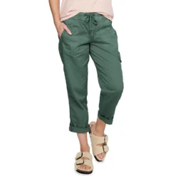 Petite Sonoma Goods For Life® Pull-On Utility Capri Pants -Outlet Clothiza Store 5240315 Teal