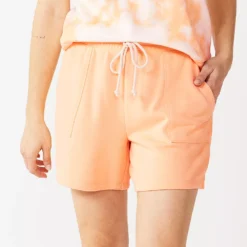 Petite Sonoma Goods For Life® French Terry Sweat Shorts -Outlet Clothiza Store 5241314 Peach