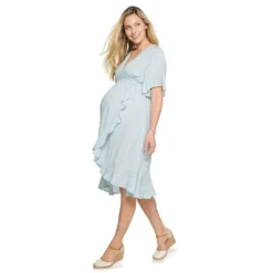 Maternity Sonoma Goods For Life® Flutter Sleeve Wrap Dress