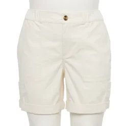 Plus Size Sonoma Goods For Life® Utility Bermuda Shorts -Outlet Clothiza Store 5242679 Polar Beige