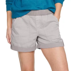 Women's Sonoma Goods For Life® Easy Pull-On 5" Utility Shorts -Outlet Clothiza Store 5243307 Almond