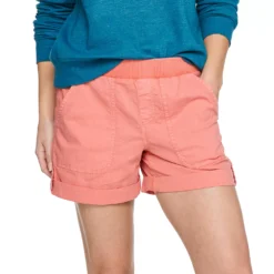 Women's Sonoma Goods For Life® Easy Pull-On 5" Utility Shorts -Outlet Clothiza Store 5243307 Rose