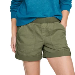 Women's Sonoma Goods For Life® Easy Pull-On 5" Utility Shorts -Outlet Clothiza Store 5243307 Sydney Olive