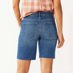 Women's Sonoma Goods For Life® High-Waist 9" Bermuda Jean Shorts -Outlet Clothiza Store 5244121 ALT