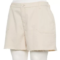 Plus Size Sonoma Goods For Life® Premium High-Waist Denim Shorts -Outlet Clothiza Store 5261004 Underwood