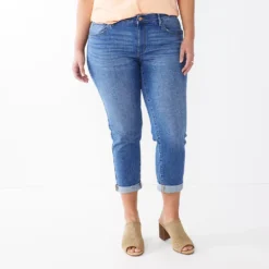 Petite Sonoma Goods For Life® Cuffed Girlfriend Jeans -Outlet Clothiza Store 5269794 Petersen