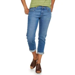 Petite Sonoma Goods For Life® Cuffed Girlfriend Jeans -Outlet Clothiza Store 5269794 San Luis