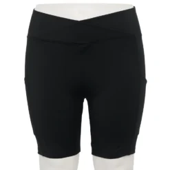 Plus Size Sonoma Goods For Life® Crossover Waist Shorts -Outlet Clothiza Store 5271326 Pitch Black