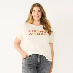 Women's Sonoma Goods For Life® Women's History Month Tee -Outlet Clothiza Store 5280615 Strong Woman Cream