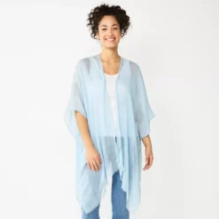 Women's Sonoma Goods For Life® Open Weave Ruana -Outlet Clothiza Store 5291757 Mystic Creek
