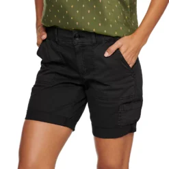 Petite Sonoma Goods For Life® Comfort Waist Utility Bermuda Shorts -Outlet Clothiza Store 5302595 Black