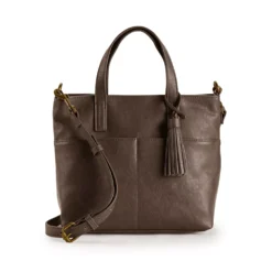 Sonoma Goods For Life® Mini Pocket Tote Bag -Outlet Clothiza Store 5323328 French Roast