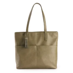 Sonoma Goods For Life® Large Pocket Tote Bag -Outlet Clothiza Store 5323330 Ivy Green