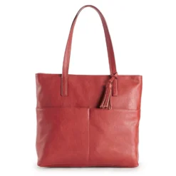 Sonoma Goods For Life® Large Pocket Tote Bag -Outlet Clothiza Store 5323330 Red Dahlia