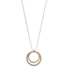 Sonoma Goods For Life® Hammered Gold Tone Long Orbital Pendant Necklace