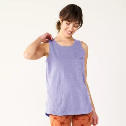 Women's Sonoma Goods For Life® High-Neck Tank -Outlet Clothiza Store 5467284 Leland Purple
