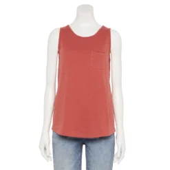 Women's Sonoma Goods For Life® High-Neck Tank -Outlet Clothiza Store 5467284 Mauve