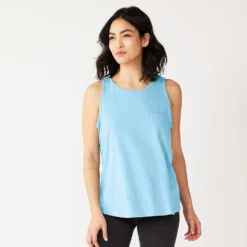 Women's Sonoma Goods For Life® High-Neck Tank -Outlet Clothiza Store 5467284 Sky Blue