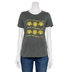 Women's Sonoma Goods For Life® Short Sleeve Graphic Tee -Outlet Clothiza Store 5480871 Gray Keep Shining