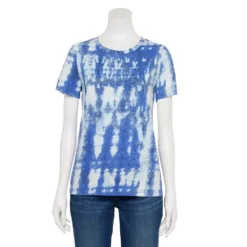 Women's Sonoma Goods For Life® Crewneck Tee -Outlet Clothiza Store 5484998 Indigo Tie Dye