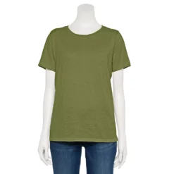 Women's Sonoma Goods For Life® Crewneck Tee -Outlet Clothiza Store 5484998 Light Olive
