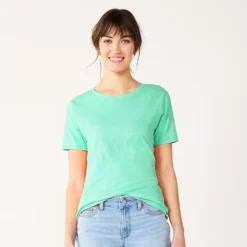 Women's Sonoma Goods For Life® Crewneck Tee -Outlet Clothiza Store 5484998 Mint Green Blue
