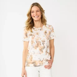 Women's Sonoma Goods For Life® Crewneck Tee -Outlet Clothiza Store 5484998 Neutral Dye