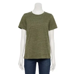 Women's Sonoma Goods For Life® Crewneck Tee -Outlet Clothiza Store 5484998 Olive Texture