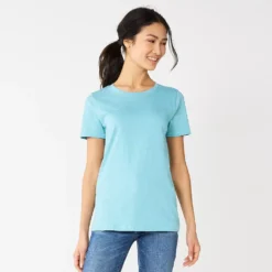 Women's Sonoma Goods For Life® Crewneck Tee -Outlet Clothiza Store 5484998 Sky Blue