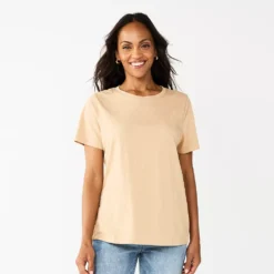 Women's Sonoma Goods For Life® Crewneck Tee -Outlet Clothiza Store 5484998 Tan