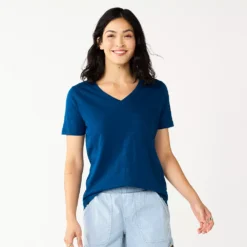 Women's Sonoma Goods For Life® Everyday V-Neck Tee -Outlet Clothiza Store 5485729 Dark Blue
