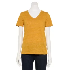 Women's Sonoma Goods For Life® Everyday V-Neck Tee -Outlet Clothiza Store 5485729 Gold