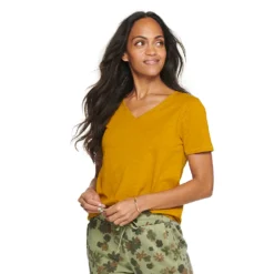 Women's Sonoma Goods For Life® Everyday V-Neck Tee -Outlet Clothiza Store 5485729 Green Gold