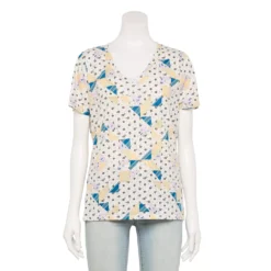 Women's Sonoma Goods For Life® Everyday V-Neck Tee -Outlet Clothiza Store 5485729 Ivory Quilt