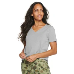Women's Sonoma Goods For Life® Everyday V-Neck Tee -Outlet Clothiza Store 5485729 Light Gray