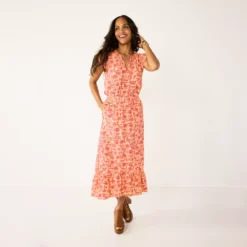 Women's Sonoma Goods For Life® x Lauren Lane Pull-On Tiered Skirt -Outlet Clothiza Store 5489835 Eastwood Floral Print