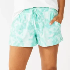 Women's Sonoma Goods For Life® Pajama Shorts -Outlet Clothiza Store 5490352 Aqua Sky