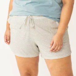 Plus Size Sonoma Goods For Life® Pajama Shorts -Outlet Clothiza Store 5490355 Gray Feeder