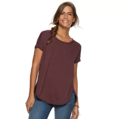 Women's Sonoma Goods For Life® Supersoft Dolman Tunic -Outlet Clothiza Store 5499245 Cherry Heather