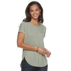 Women's Sonoma Goods For Life® Supersoft Dolman Tunic -Outlet Clothiza Store 5499245 Green Gray