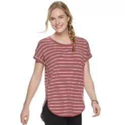 Women's Sonoma Goods For Life® Supersoft Dolman Tunic -Outlet Clothiza Store 5499245 Mauve Stripe