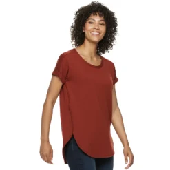 Women's Sonoma Goods For Life® Supersoft Dolman Tunic -Outlet Clothiza Store 5499245 Rust