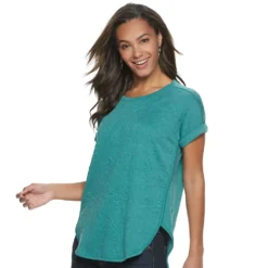 Women's Sonoma Goods For Life® Supersoft Dolman Tunic -Outlet Clothiza Store 5499245 Textured Teal