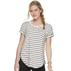 Women's Sonoma Goods For Life® Supersoft Dolman Tunic -Outlet Clothiza Store 5499245 White Stripe